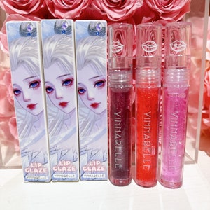 Ice Queen Mirror Water glitter Lipgloss, Lip Glaze, fruit scented lip oil