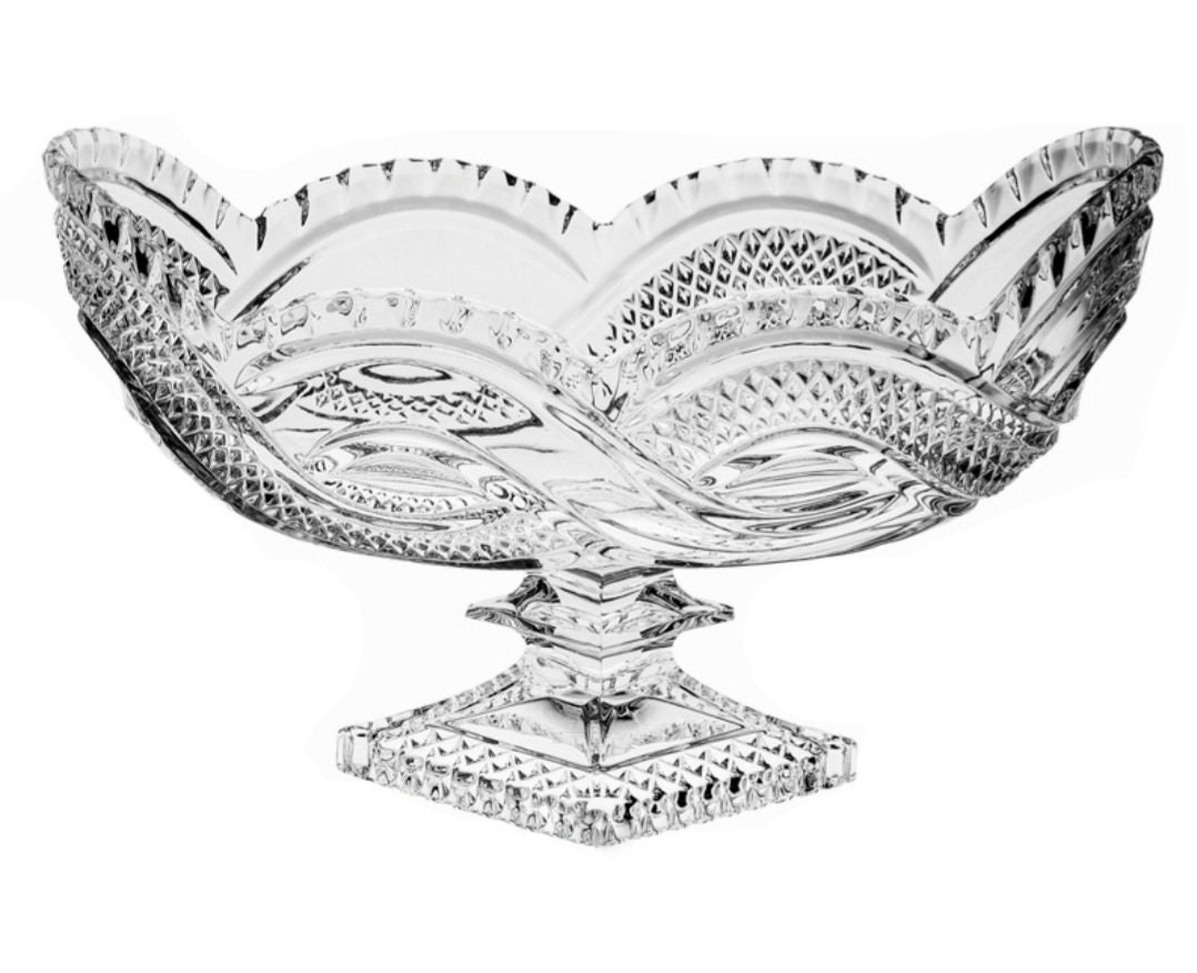 Coupe Labut en Cristal.footed Crystal Bowl.cadeaux Fete Des Meres.cadeau Personnalisé Inoubliable