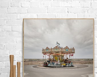 Fotografía de arte de decoración del hogar de descarga instantánea. Fotografía de tiovivo, Fotografía de paisaje.