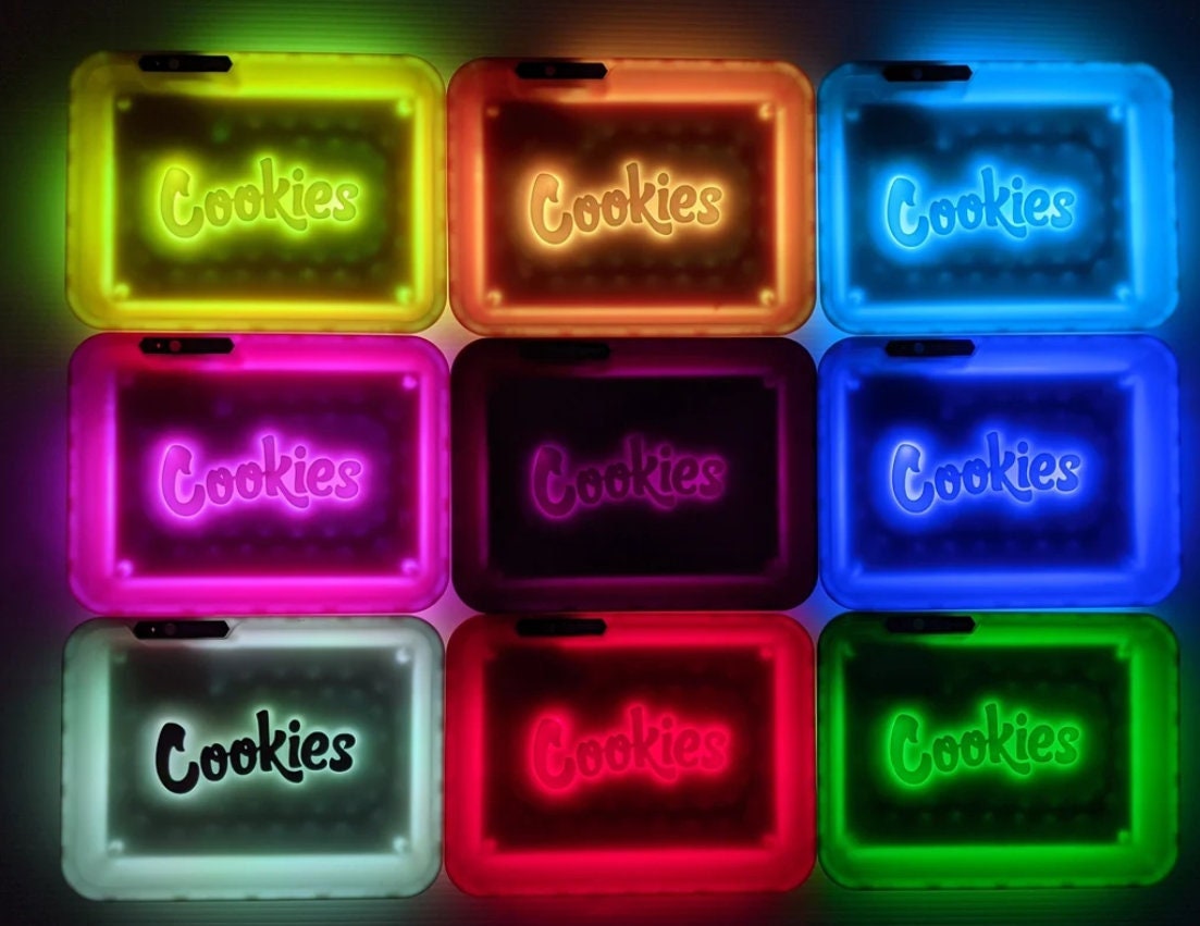Cookies X Glowtray Cookies LED Glow Rolling Trayrolling Tray High