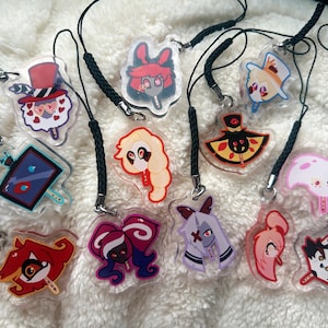 Hazbin ice pop charms