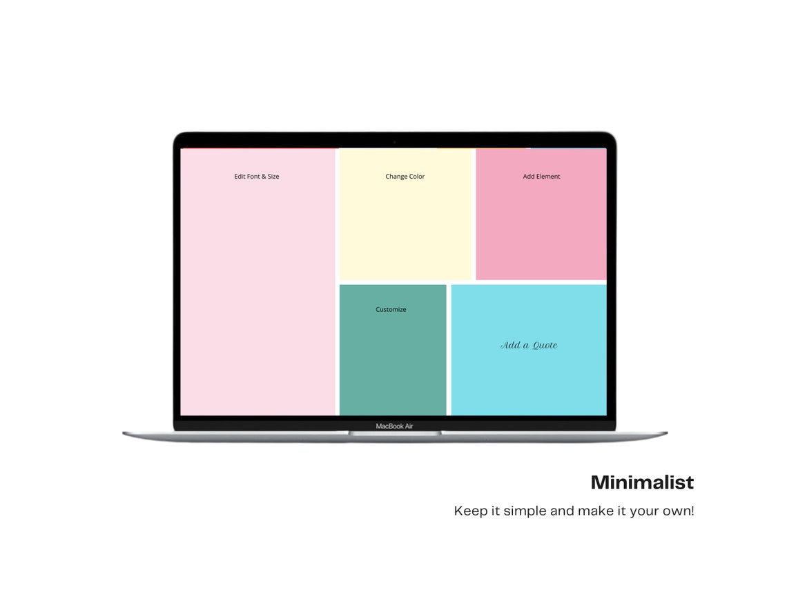 Editable Desktop Background Organizer