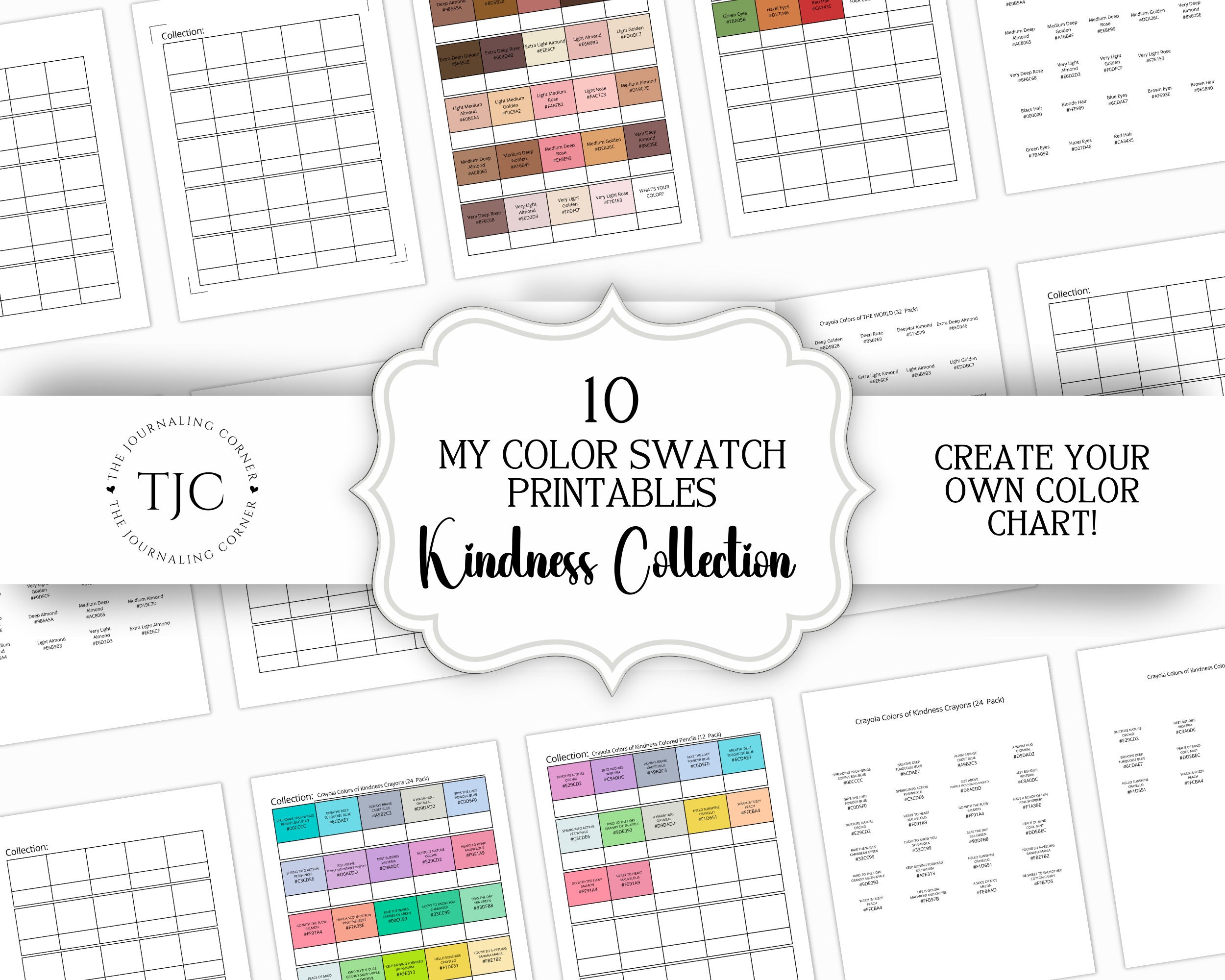 My Color Swatch Journal: Printables, Instant Download - Etsy