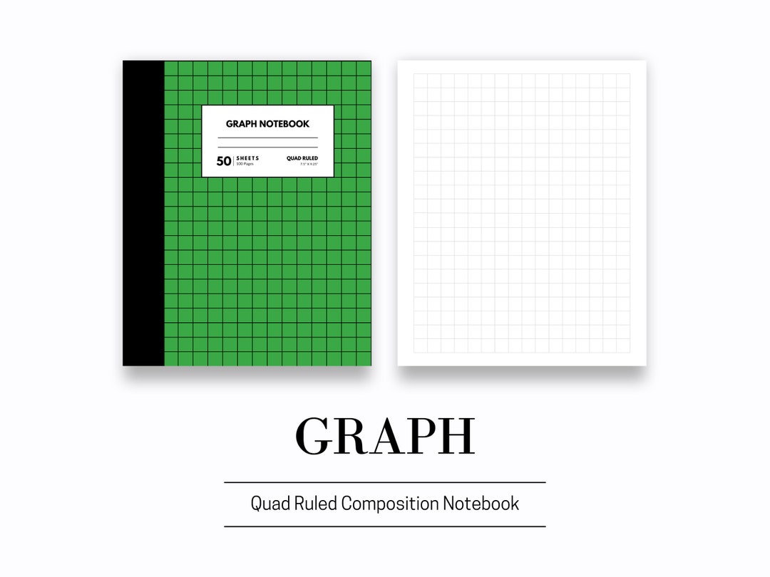 Composition Notebook Graph Notebook Graph Journal Creative Etsy