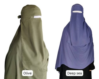 Single layer Niqab no pinch style (super breathable)