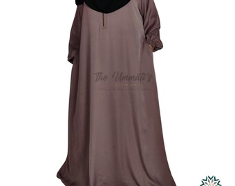 Abaya Amal- (Deep Mauve)