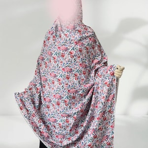 knee length dresses for ladies Printed Cotton/linen Soft Prayer Dress – SMbyManal main image 0