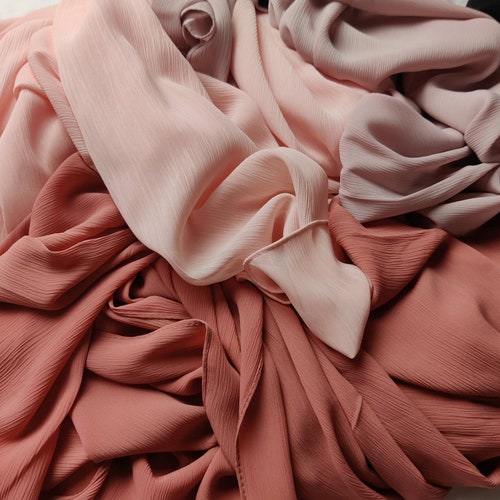 Premium Crinkle Chiffon Hijab / Crepe Chiffon Hijab