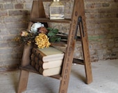 French vintage style garden plant stand decorative champagne ladder for indoor outdoor use