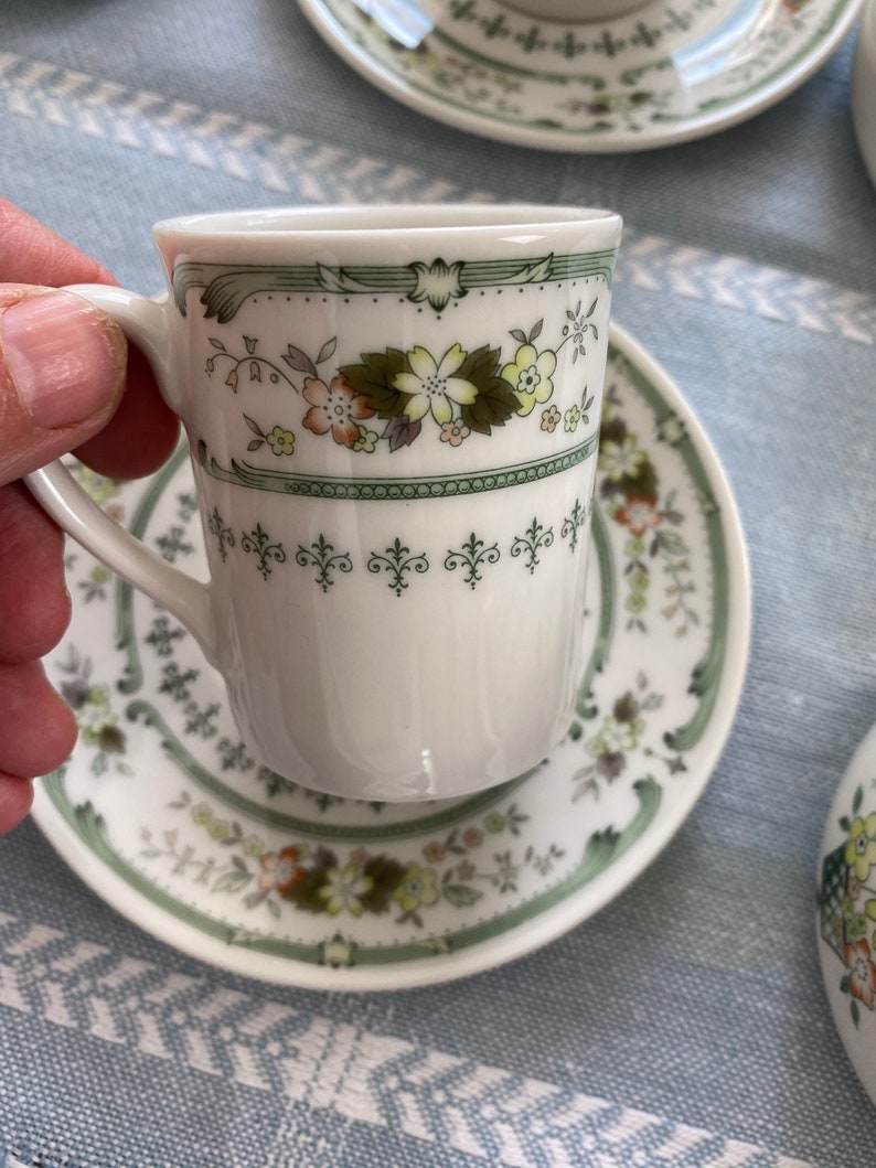 Royal Doulton Fine China Provencal Cup Saucer Creamer Sugar Bowl Coffee
