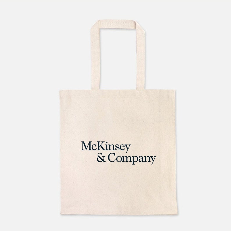 MBB Consulting Bain /& Company BCG Tote Bag 100/% Cotton Canvas Heavy-duty McKinsey