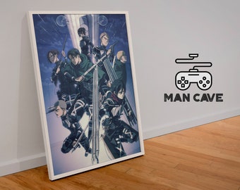 Attack On Titan Poster Etsy
