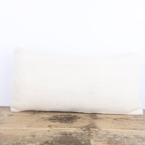 Kilim Pillow, Hemp Kilim Pillow, 12x24 Pillow Cover, Decorative Throw Pillow, Cotton Pillow, Wool Cushion Cover, Livingroom Decor, Pillow