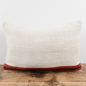 Turkish Kilim Pillow, Hemp Kilim Pillow, 16x24 Pillow Case, Handmade Tribal Pillow, Wool Pillow, Kilim Cushion Cover, Home Decor, Pillow
