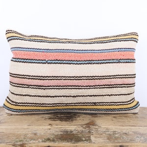 Kilim Pillow, Hemp Kilim Pillow, Wool Pillow, Turkish Kilim Pillow, Decorative Pillow, Cushion Cover, Home Decor, Pillow Shams, Sofa Pillow