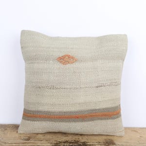 Hemp Kilim Pillow, Wool Pillow Cover, Turkish Kilim Pillow, Hemp Handwoven Kilim Pillow, Decorative Pillow, Throw Pillow, Hemp Pillow