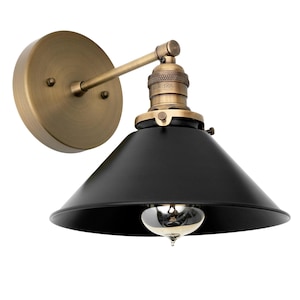 Handmade Brass Wall Sconce | Mid Century Modern Dome Wall Light Fixture | Vintage Brass Lighting for Bedroom, Hallway, Living Room