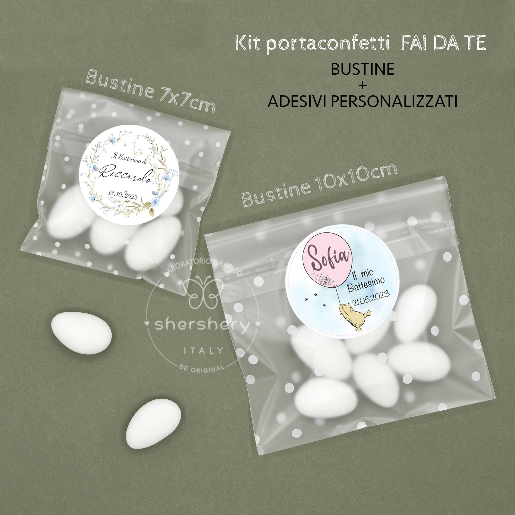 24 bomboniere Fai da Te Provette in Vetro Portaconfetti con Decorazioni in Legno Juta e bigliettini bomboniera Ideale per Nascita Battesimo Comunione Matrimonio promessa (Cuore Legno - KONS2-100