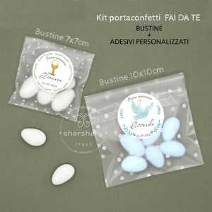 Bustine porta confetti FAI DA TE, Bustine confetti con etichette personalizzate, bomboniera Fai da te, etsy bomboniere, bomboniere low cost