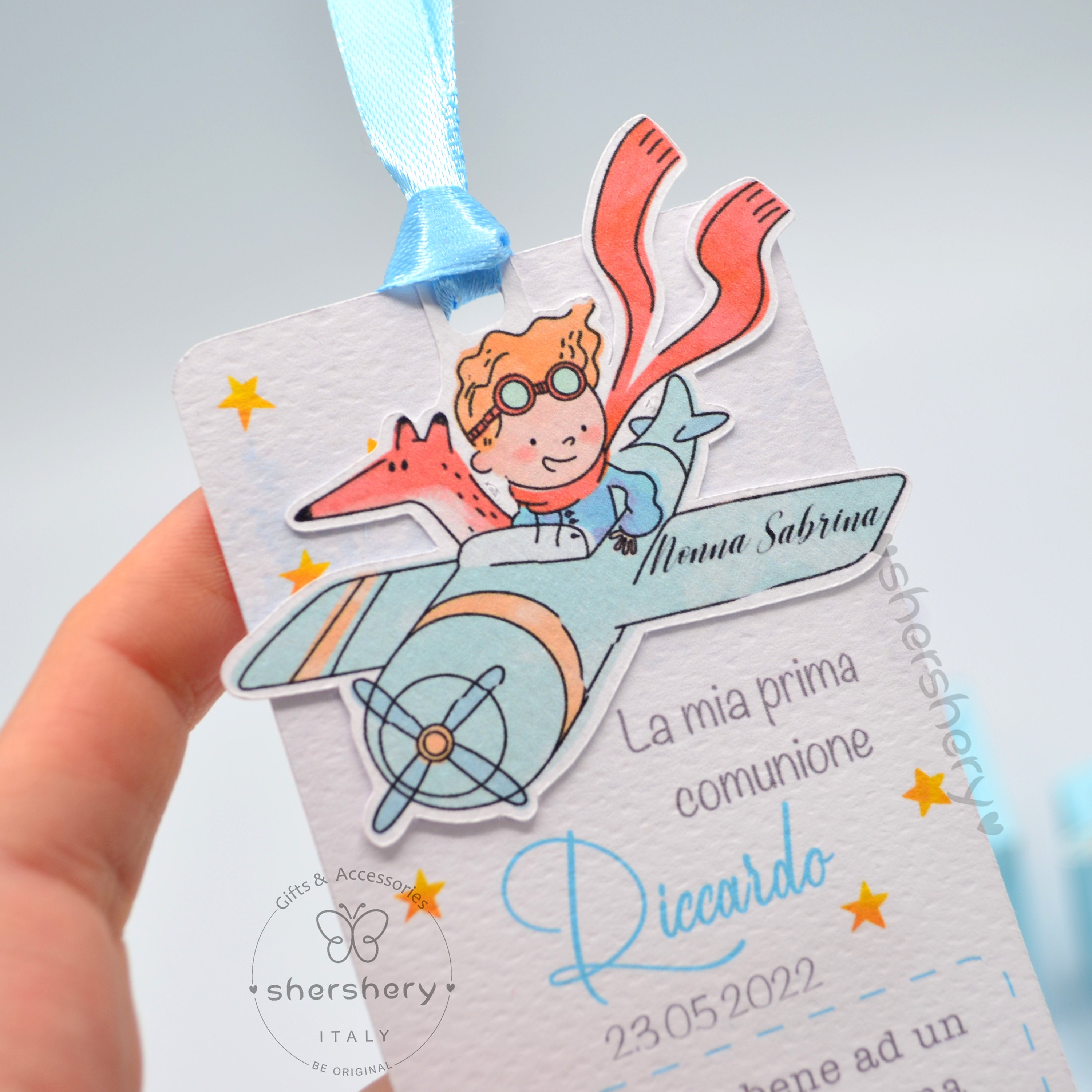 Segnaposto Cioccolatino e Cartoncino Personalizzato Il Piccolo Principe –  Smart Print