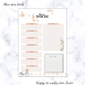 3 Planner Set / Daily Planner / Weekly Planner / Meal Planner / To Do List / Shopping List / Self Care / Selflove / Digital Download / PDF image 4