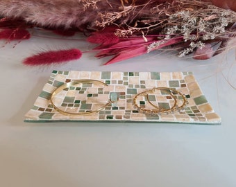 Handmade mosaic jewelry bowl | Decorative plate | Jewelry Plate | Mosaic bowl | Ring shell | Housewarming gift | Decorative bowl