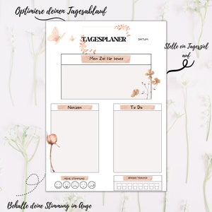 3 Planner Set / Daily Planner / Weekly Planner / Meal Planner / To Do List / Shopping List / Self Care / Selflove / Digital Download / PDF image 2