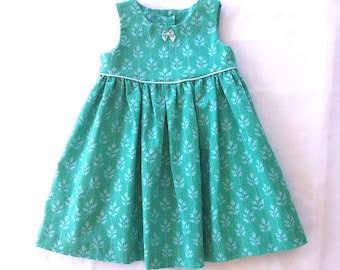 Baby Kleid 6-9 Monate Aqua Türkis Baby Mädchen Kleidung