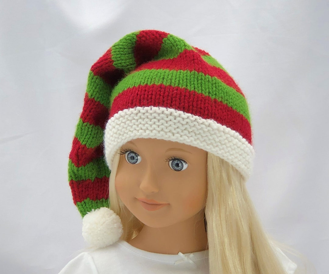 Long Elf Hat Elf Stocking Cap ALL SIZES Red Green Stripes Etsy