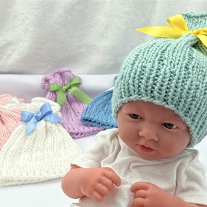 Light Cotton Knit Newborn Beanie: Soft Summer Baby Hat