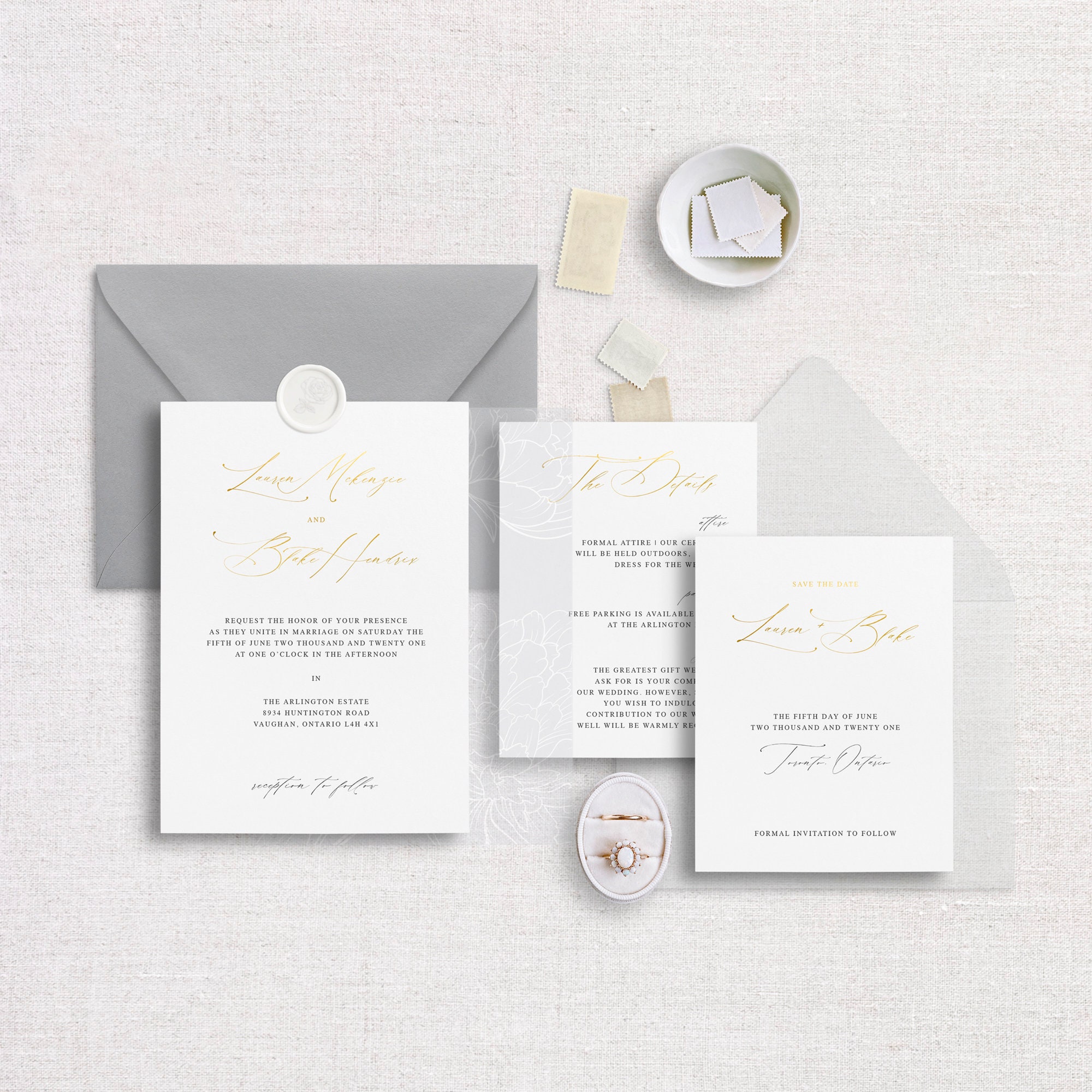 Elegant Wedding Invitation Suites. Timeless Romantic Etsy