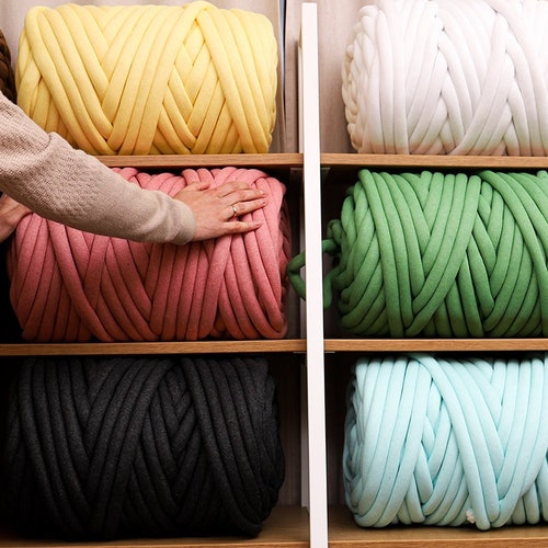 Chunky COTTON Yarn MASHABLE Chunky Yarn Tube Antiallergic Etsy