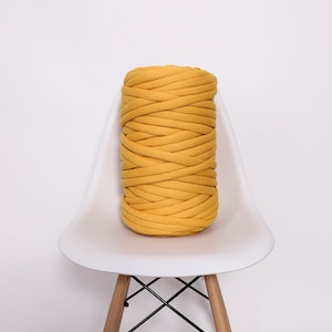 COTTON yarn, 1 BALL 0,45 kg 22,5 m, Arm knitting yarn, Chunky COTTON knit yarn, Safe for children, Super bulky big yarn image 6