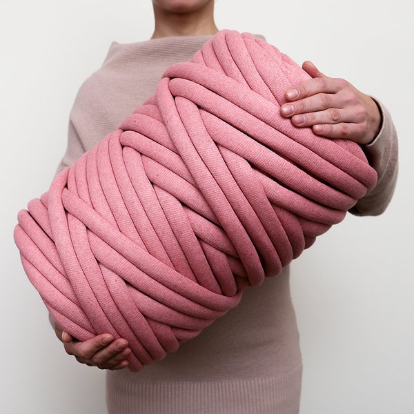 Fil de coton, 1 pelote = 0,9 kg = 45 m, grosse laine géante, fil bio, gros fil de coton, fil décoratif, gros fil de coton bio