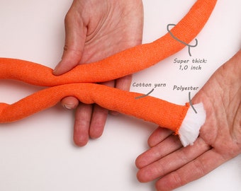 Hilo grueso de algodón para tejer con los brazos, súper grueso, seguro para niños