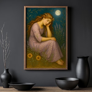 Lavender Beauty: Art Nouveau Inspired Wall Art for a Feminine Touch - Mood Goddess