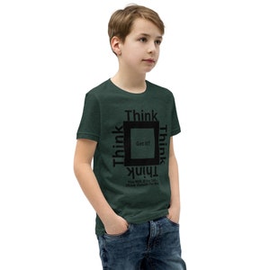 Think Outside The Box Unisex Youth Short Sleeve T-Shirt image 9