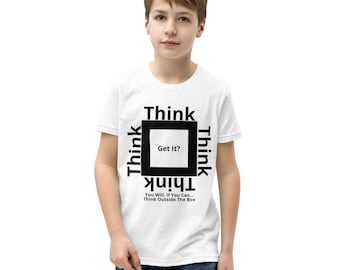 Think Outside The Box Unisex Youth Short Sleeve T-Shirt