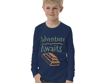 Adventure Awaits Youth long sleeve tee