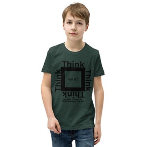 Think Outside The Box Unisex Youth Short Sleeve T-Shirt image 8