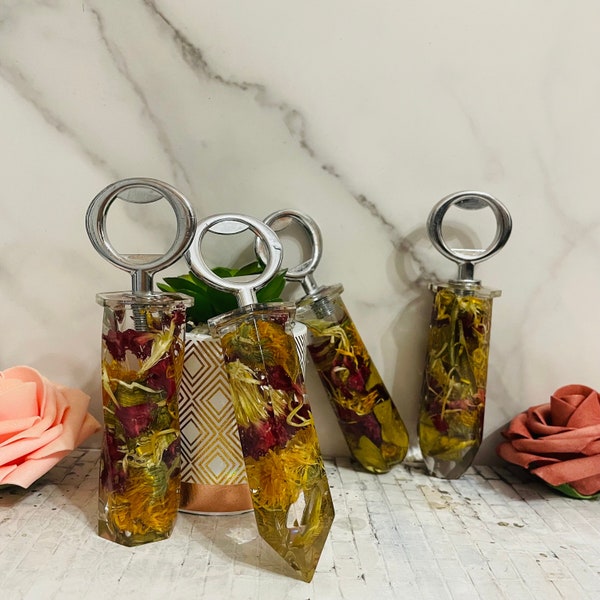 Floral Bottle Opener - Handmade Gifts - Resin Tools - Kitchen Accessories - Beer Bottle Opener - Wall Decorations - Party Favors