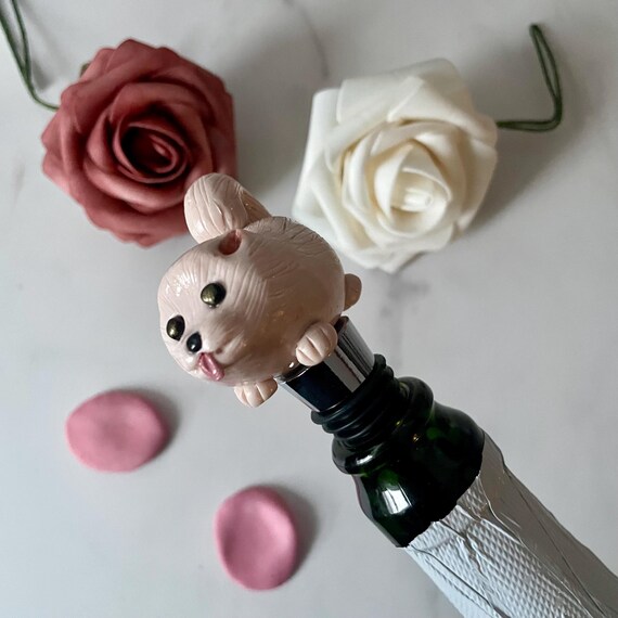 Handmade Pomeranian Wine Stopper  Polymer Clay Dog Lover Gift - Etsy