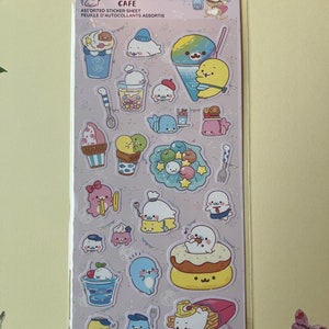 Chocopa Mamegoma Puffy Squishy Sticker Sheets choose 1 Stickers Kawaii  Japan Gifts Back to School Planners Stationery Crafts 