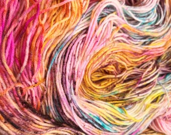 TAD  "Mumbai Transe",  Laine teinte main, base au choix - Merinos, MerNylon, Singles, Mohair, Suri, Lace, Fing. , DK, Aran...