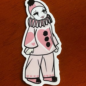 Pink Pierrot Clown Sticker