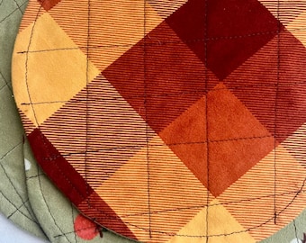 Apple/Fall Theme Burp Cloths (2 pack)