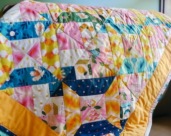 Color Pop Patchwork Quilt - 46x46 in