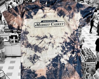 Medium / Market Casket Bleach Dyed T Shirt