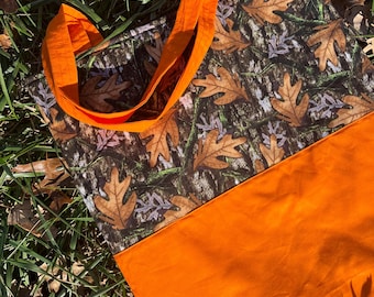 Camo Orange Split Tote