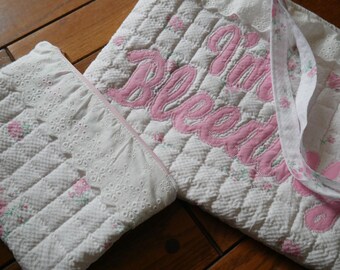 Period Quilted Tote Bag